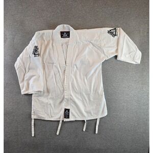 Gracie Jiu-Jitsu Official Gi Youth Unisex size 2/150 White Cotton Lightweight